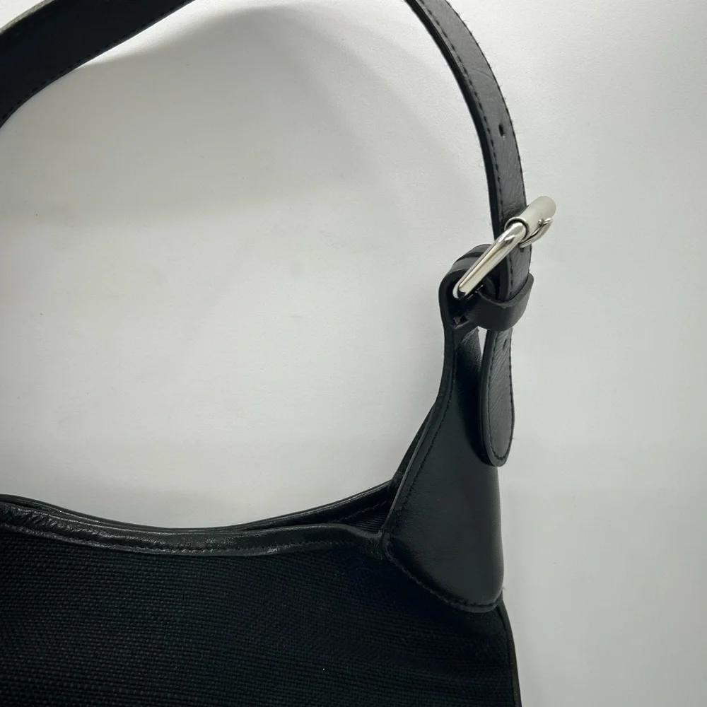 Banana Republic Black Jute Small Hobo Shoulder Purse Bag
